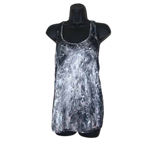 Helmut Lang Silk Ice Pound Printed Top Size S - Picture 1 of 7